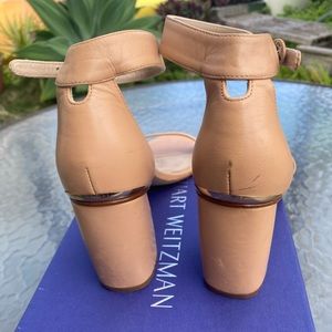 Stuart Weizmann Nudistsong ankle strap sandals